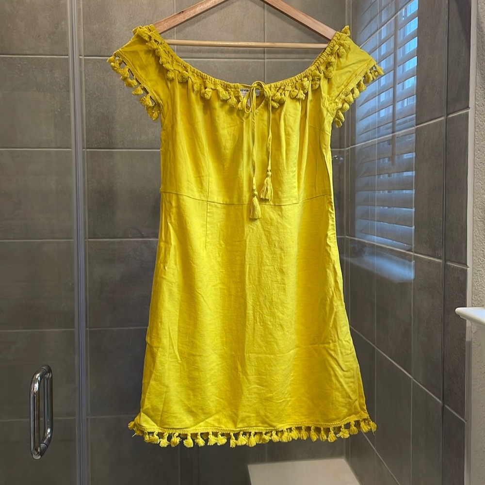 Forever 21 Sun Dress, Size Large, Yellow